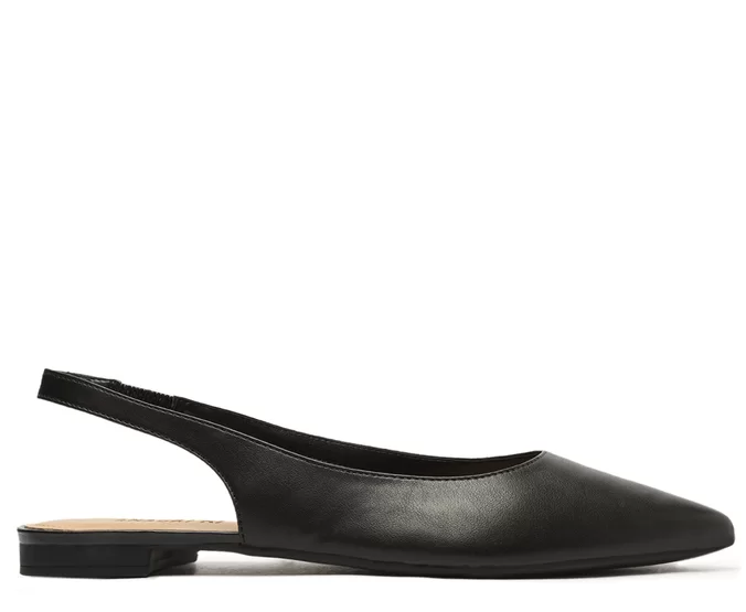 Sapatilha Slingback Anacapri Bico Fino Preta - C3002901820051